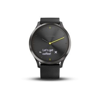 Фітнес годинник Garmin Vivomove HR Sport 010-01850-21 (Black/Black) — фото 1