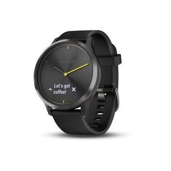 Фітнес годинник Garmin Vivomove HR Sport 010-01850-21 (Black/Black) — фото 2