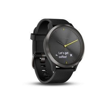 Фітнес годинник Garmin Vivomove HR Sport 010-01850-21 (Black/Black) — фото 3
