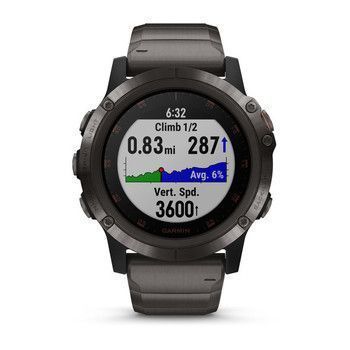 Спортивний годинник Garmin Fenix 5x Plus Sapphire Carbon Grey with DLC Titanium Band 010-01989-05 — фото 5