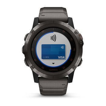 Спортивний годинник Garmin Fenix 5x Plus Sapphire Carbon Grey with DLC Titanium Band 010-01989-05 — фото 7