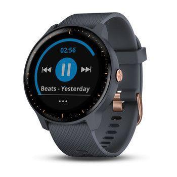 Мультиспортивний годинник Garmin vivoactive 3 Music синій граніт 010-01985-33