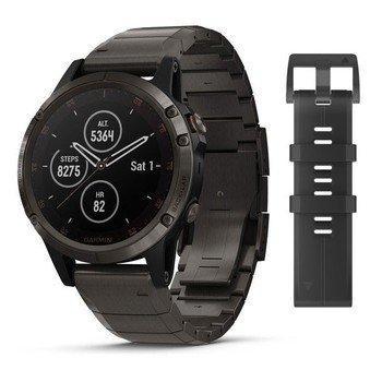 Спортивний годинник Garmin Fenix 5 Plus Sapphire Titanium 010-01988-03