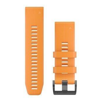 Ремінець Garmin Fenix 5X Plus 26mm QuickFit Spark Orange Silicone 010-12741-03 — фото 1
