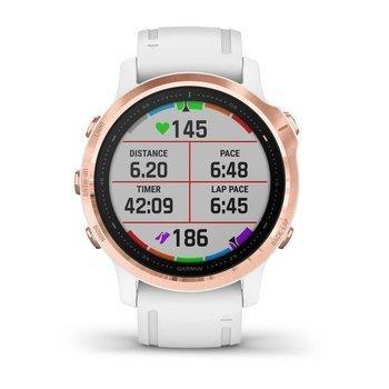 Спортивний годинник Garmin Fenix 6S Pro Rose Gold-tone with White Band 010-02159-11 — фото 2