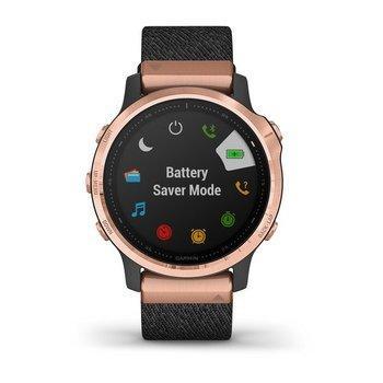 Спортивний годинник Garmin Fenix 6S Sapphire Rose Gold-tone with Heathered Black Nylon Band 010-02159-37 — фото 6