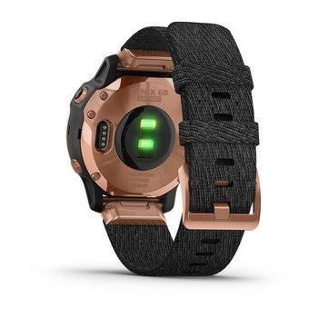 Спортивний годинник Garmin Fenix 6S Sapphire Rose Gold-tone with Heathered Black Nylon Band 010-02159-37 — фото 3