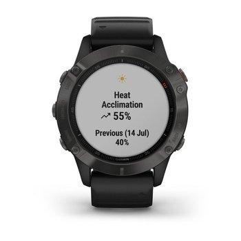 Спортивний годинник Garmin Fenix 6 Sapphire Gray with Black Band 010-02158-11 — фото 8