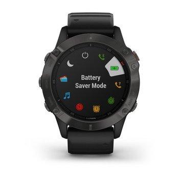 Спортивний годинник Garmin Fenix 6 Sapphire Gray with Black Band 010-02158-11 — фото 6