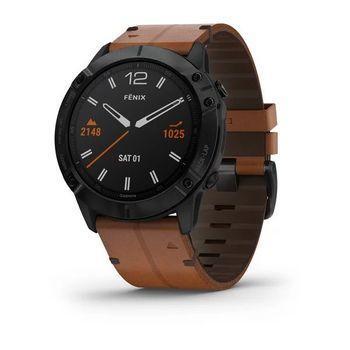 Спортивний годинник Garmin Fenix 6X Pro Sapphire Black DLC with Chestnut Leather Band 010-02157-14