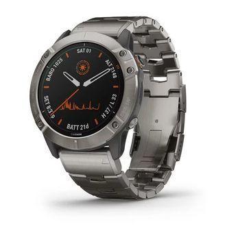 Спортивний годинник Garmin Fenix 6X Pro - Titanium with Vented Titanium Bracelet 010-02157-24