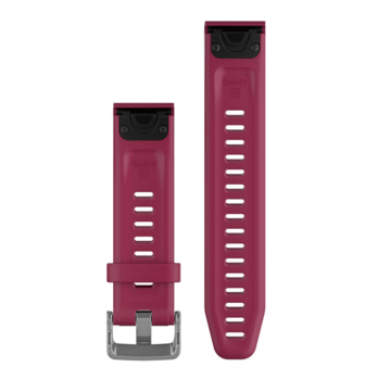 Ремінець Garmin Fenix 5S Plus 20mm QuickFit Cerise Silicone Band 010-12739-05 — фото 2