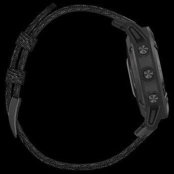 Спортивний годинник Garmin Fenix 6 Pro Sapphire Black DLC with Heathered Black Nylon Band 010-02158-17 — фото 6