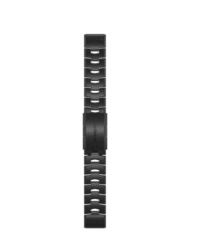Титановий ремінець для годинника Garmin fenix 6 22mm QuickFit Carbon Gray DLC Titanium Band 010-12863-00