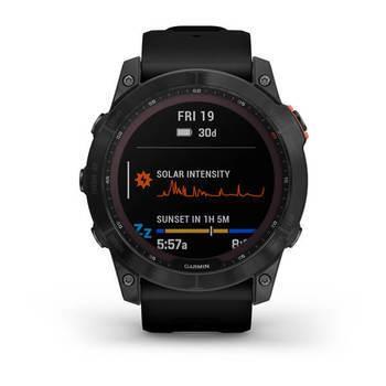 Спортивний годинник Garmin Fenix 7X Solar Slate grey з чорним ремінцем 010-02541-01 — фото 8