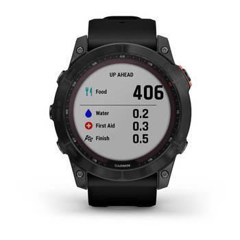 Спортивний годинник Garmin Fenix 7X Solar Slate grey з чорним ремінцем 010-02541-01 — фото 4