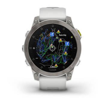 Спортивний годинник Garmin Epix Gen 2 Sapphire White Titanium з силіконовим ремінцем 010-02582-21 — фото 3
