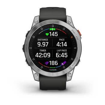 Спортивний годинник Garmin Epix Gen 2 Slate Steel з силіконовим ремінцем 010-02582-01 — фото 9