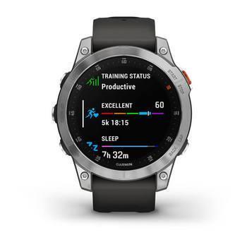 Спортивний годинник Garmin Epix Gen 2 Slate Steel з силіконовим ремінцем 010-02582-01 — фото 13