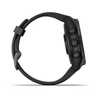 Спортивний годинник Garmin Fenix 7S Solar Slate Grey Black з чорним силіконовим ремінцем 010-02539-13 — фото 5