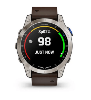 Спортивний годинник Garmin D2 Mach 1 Aviator Smartwatch with Oxford Brown Leather Band 010-02582-55 — фото 5