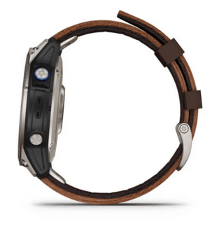 Спортивний годинник Garmin D2 Mach 1 Aviator Smartwatch with Oxford Brown Leather Band 010-02582-55 — фото 7