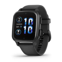 Смарт-годинник Garmin Venu Sq 2 Music Edition чорний з грифельним безелем  010-02700-10