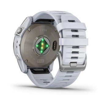 Спортивний годинник Garmin Epix Pro Gen 2 Sapphire Edition (51мм) Titanium з силіконовим білим ремінцем 010-02804-11 — фото 6