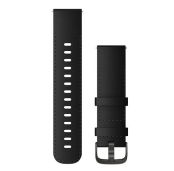 Ремінець шкіряні Garmin Quick Release 22 мм Leather Band Black/Slate  010-12932-63