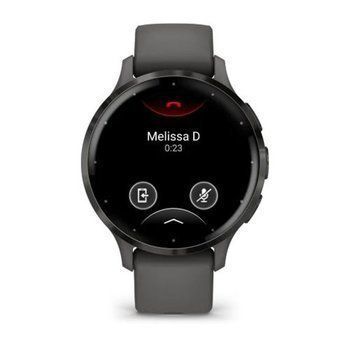 Спортивний годинник Garmin Venu 3S Pebble Gray Slate з силіконовим ремінцем 010-02785-00 — фото 2