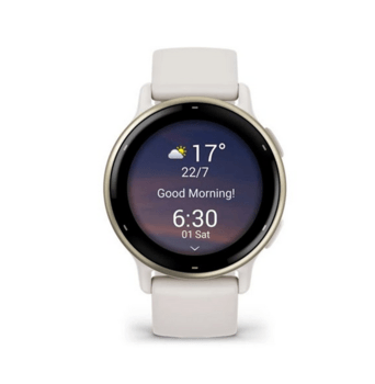 Фітнес годинник Garmin vivoactive 5 Cream Gold Ivory з силіконовим ремінцем 010-02862-11 — фото 4