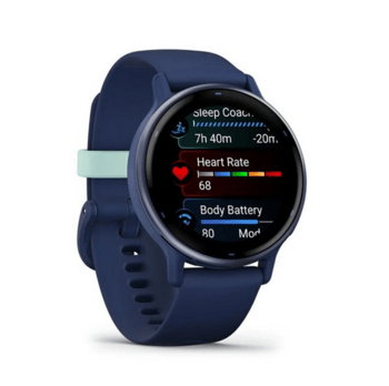 Фітнес годинник Garmin vivoactive 5 Metallic Navy з силіконовим ремінцем 010-02862-12 — фото 3