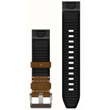 Шкіряний ремінець Garmin Marq Gen2 QuickFit 22 мм Hybrid Leather Strap Tundra Black 010-13225-07 — фото 2