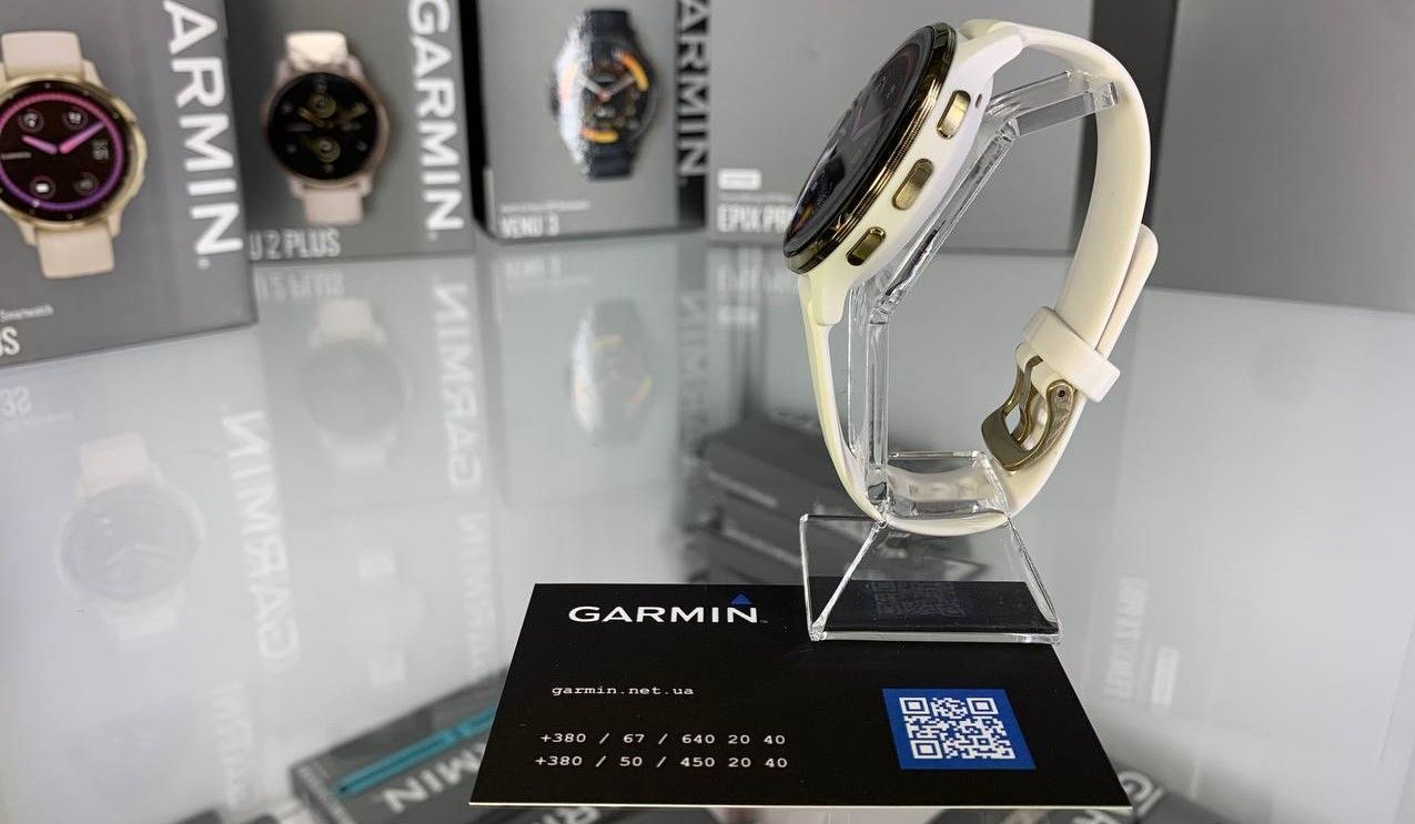 Garmin Venu 3S Ivory Soft Gold з силіконовим ремінцем 010-02785-04 Garmin Venu 3S Ivory Soft Gold з силіконовим ремінцем 010-02785-04