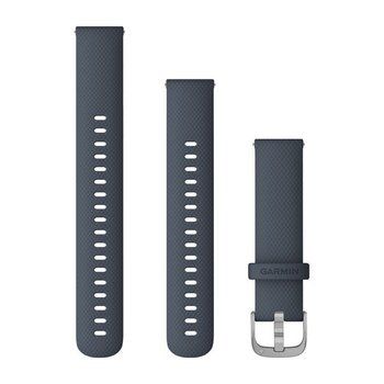 Ремінець силіконовий Garmin Quick Release 18 мм Silver Granite Blue 010-12924-30