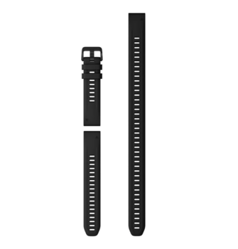 Змінний ремінець Garmin QuickFit 20 мм Black силіконовий 010-13028-00
