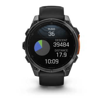 Спортивний годинник Garmin Fenix 8 Amoled 51мм Slate Gray з чорним силіконовим ремінцем 010-02905-00 — фото 5
