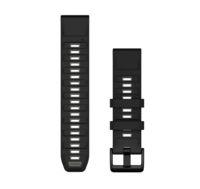 Ремінець Garmin fenix 8 QuickFit 22 мм Black/Pebble Gray силіконовий 010-13392-00