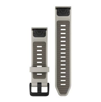 Ремінець Garmin fenix 8 QuickFit 20 мм Fog Gray/Dark силіконовий 010-13391-06 — фото 2