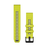 Ремінець Garmin fenix 8 QuickFit 22 мм Yellow/Graphite силіконовий 010-13392-08 срібна пряжка 