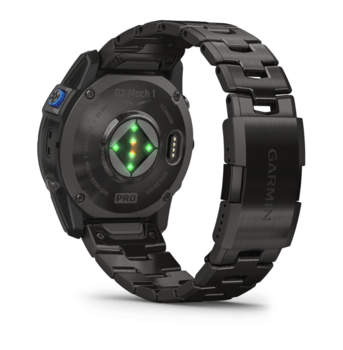 Спортивний годинник Garmin D2 Mach 1 Pro Aviator 51 мм Sapphire Carbon Gray DLC Titanium з титановим ремінцем 010-02804-81 — фото 11