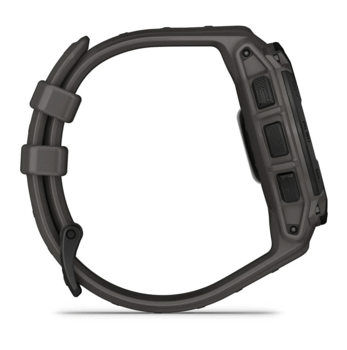 Годинник-навігатор Garmin Instinct E Black 45мм з коричневим силіконовим ремінцем 010-02933-00 — фото 4