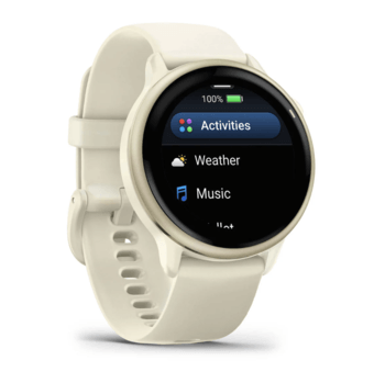 Фітнес годинник Garmin Vivoactive 6 Lunar Gold із силіконовим ремінцем 010-02985-01 — фото 3