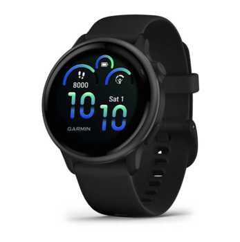 Фітнес годинник Garmin Vivoactive 6 Black із силіконовим ремінцем 010-02985-00