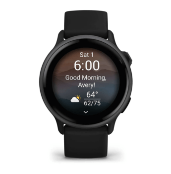 Фітнес годинник Garmin Vivoactive 6 Black із силіконовим ремінцем 010-02985-00 — фото 4