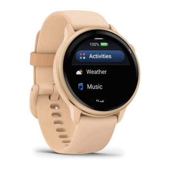 Фітнес годинник Garmin Vivoactive 6 Metallic Pink Dawn із силіконовим ремінцем 010-02985-03 — фото 5
