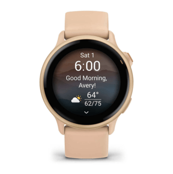 Фітнес годинник Garmin Vivoactive 6 Metallic Pink Dawn із силіконовим ремінцем 010-02985-03 — фото 2