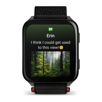 Спортивний годинник Garmin Venu X1 Black із титановим корпусом Slate та чорним нейлоновим ремінцем ComfortFit 010-02980-02 — фото 4