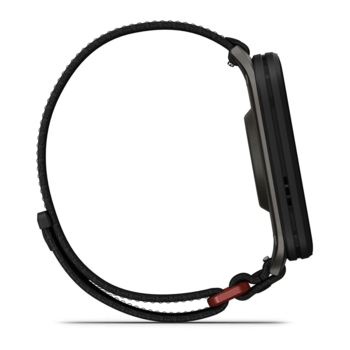 Спортивний годинник Garmin Venu X1 Black із титановим корпусом Slate та чорним нейлоновим ремінцем ComfortFit 010-02980-02 — фото 5