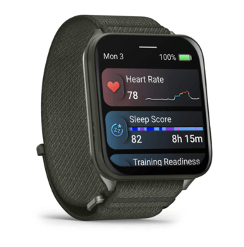 Спортивний годинник Garmin Venu X1 Moss із титановим корпусом та хакі нейлоновим ремінцем ComfortFit 010-02980-03 — фото 3